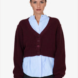 Cardigan MC08 | Bordeaux