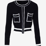 Cardigan MC37 | Nero e Panna