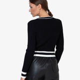 Cardigan MC37 | Nero e Panna