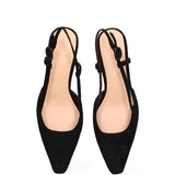 Scarpa con tacco GLC73 | Nero opaco