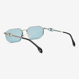 OCCHIALI DA SOLE CELESTE | ARGENTO