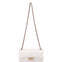 Flat Falcon Xs . Borsa a mano Milky White and Gold