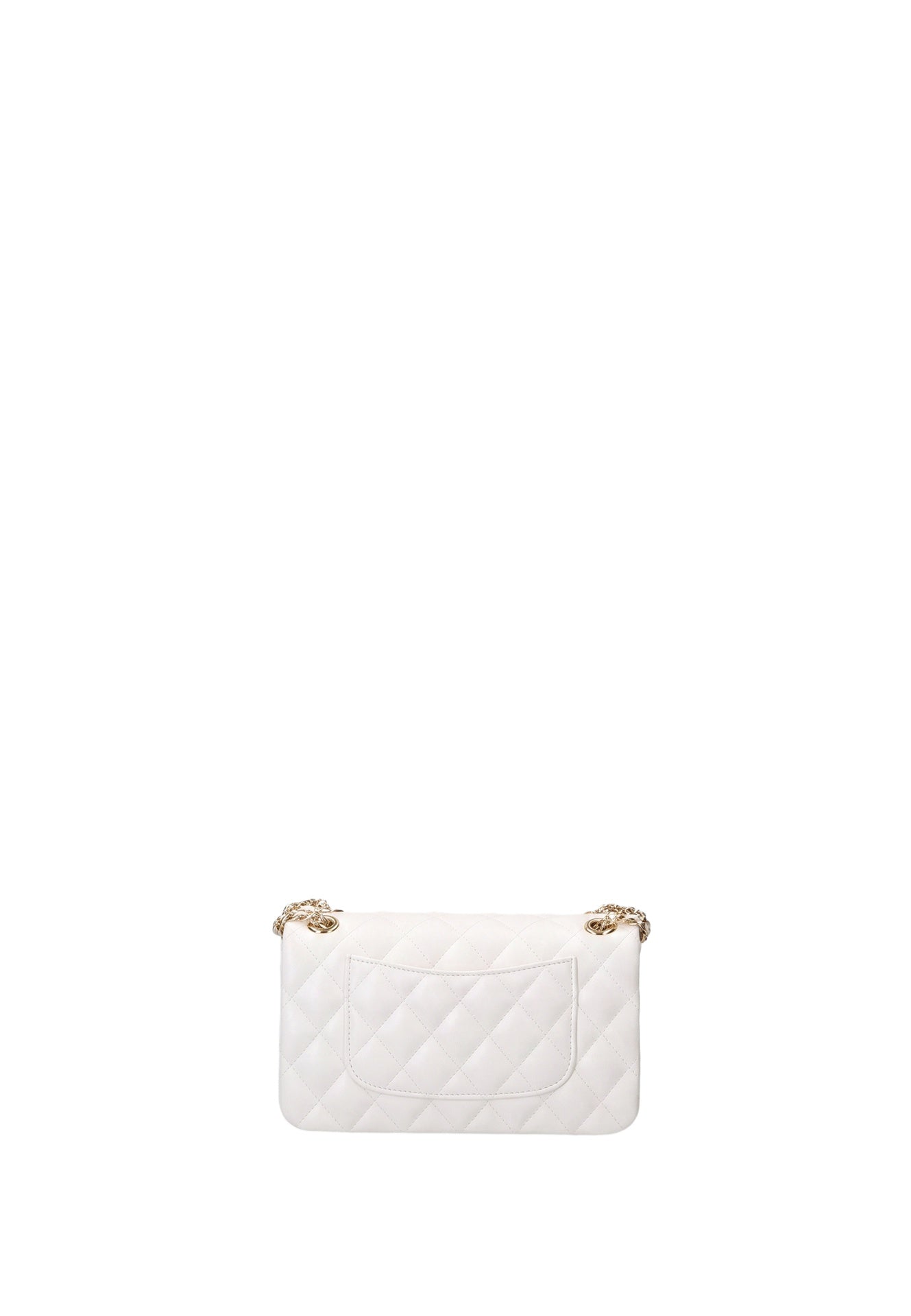 Flat Falcon Xs . Borsa a mano Milky White and Gold