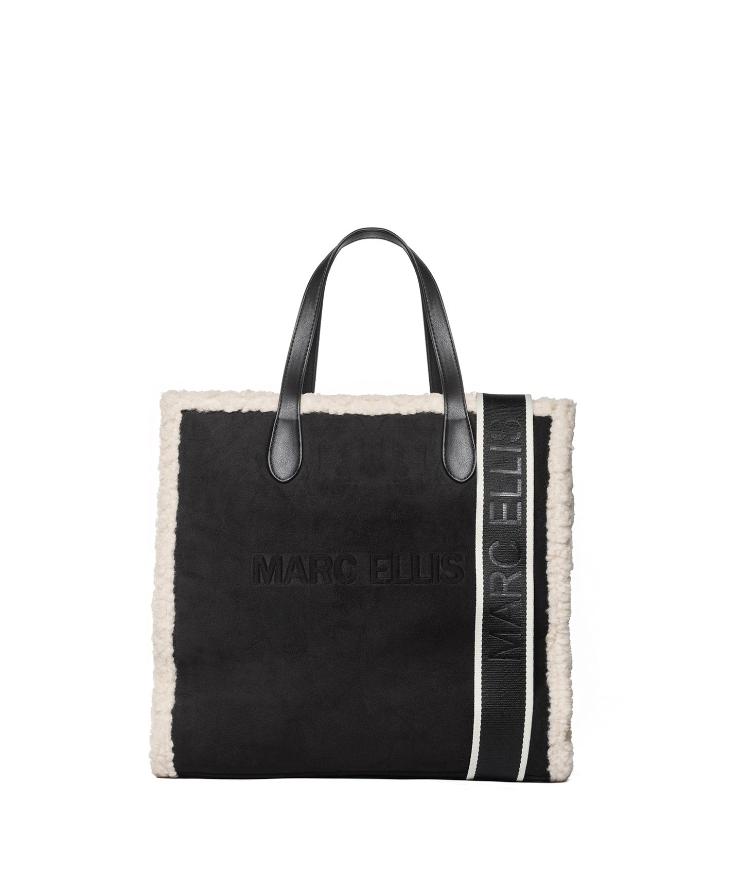Buby Suede L Borsa a spalla | Nero | Marc Ellis