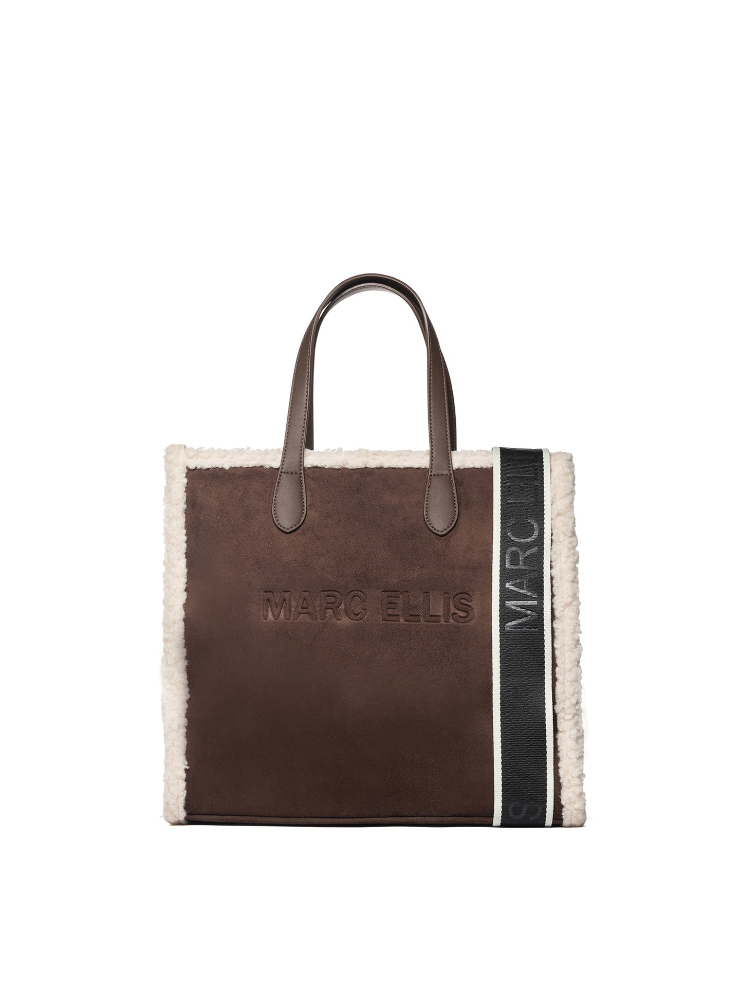 Buby Suede L Borsa a spalla | Marrone | Marc Ellis