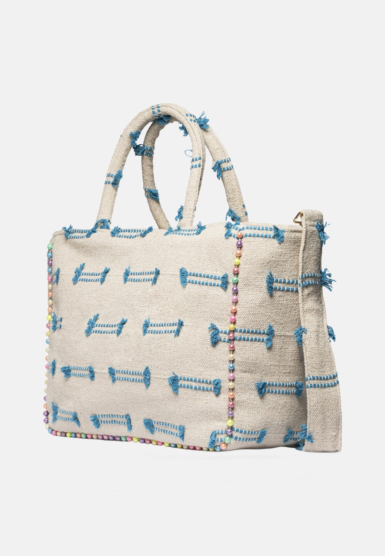 Buby L Indy 26 Borsa a mano Beige and Blue