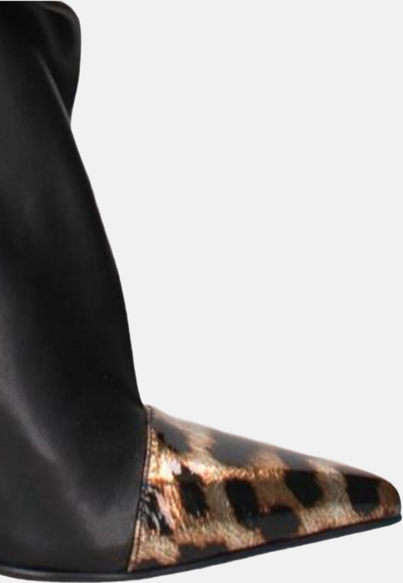 Stivaletto Black and Leopard