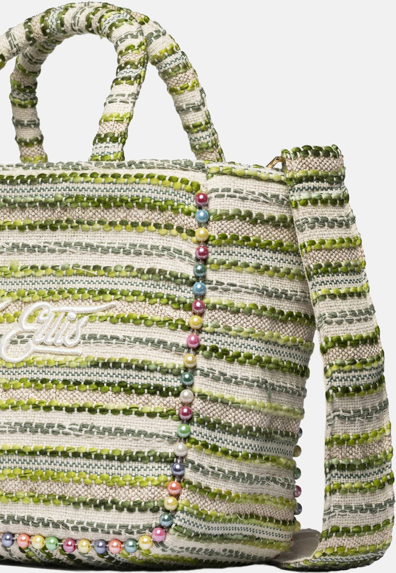 Buby S Indy 26 Borsa a mano Beige and Green