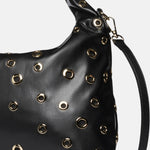 Mariah Studs Borsa a spalla Black and Gold