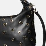 Mariah Studs Borsa a spalla Black and Gold