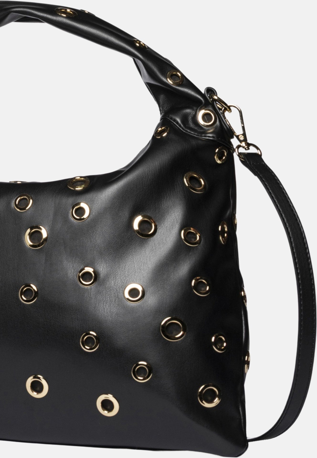 Mariah Studs Borsa a spalla Black and Gold