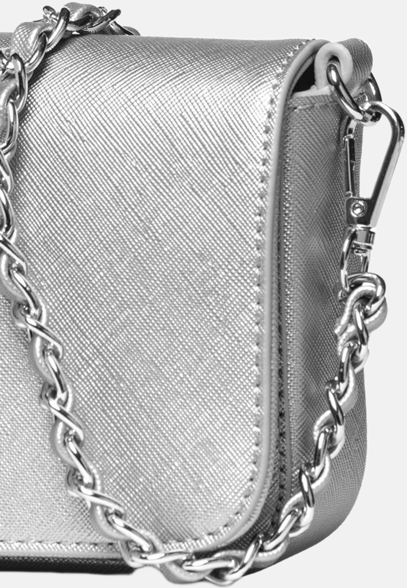 Aurora M Mf Borsa a spalla Silver