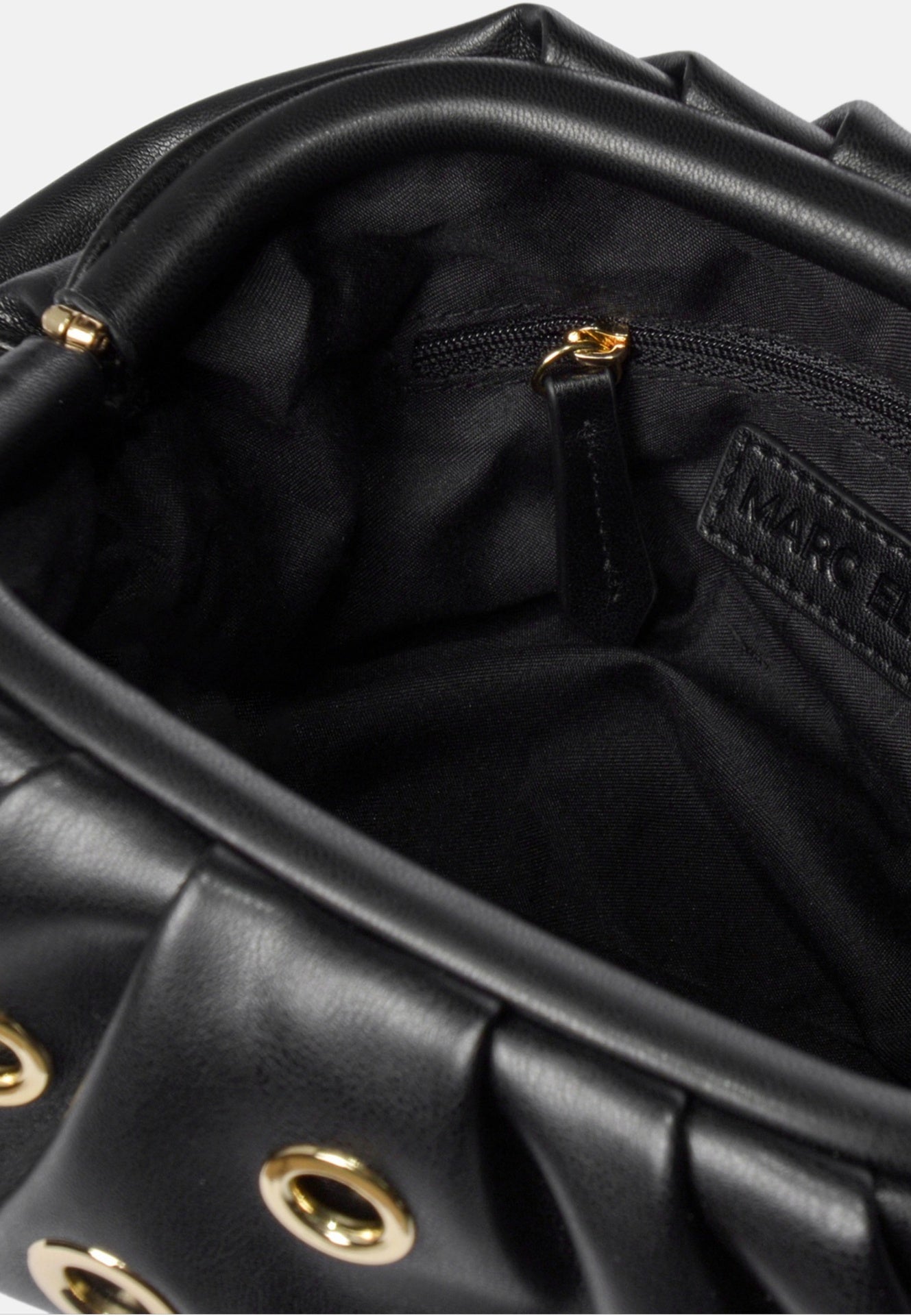 Daphne Studs Borsa a spalla Black and Gold