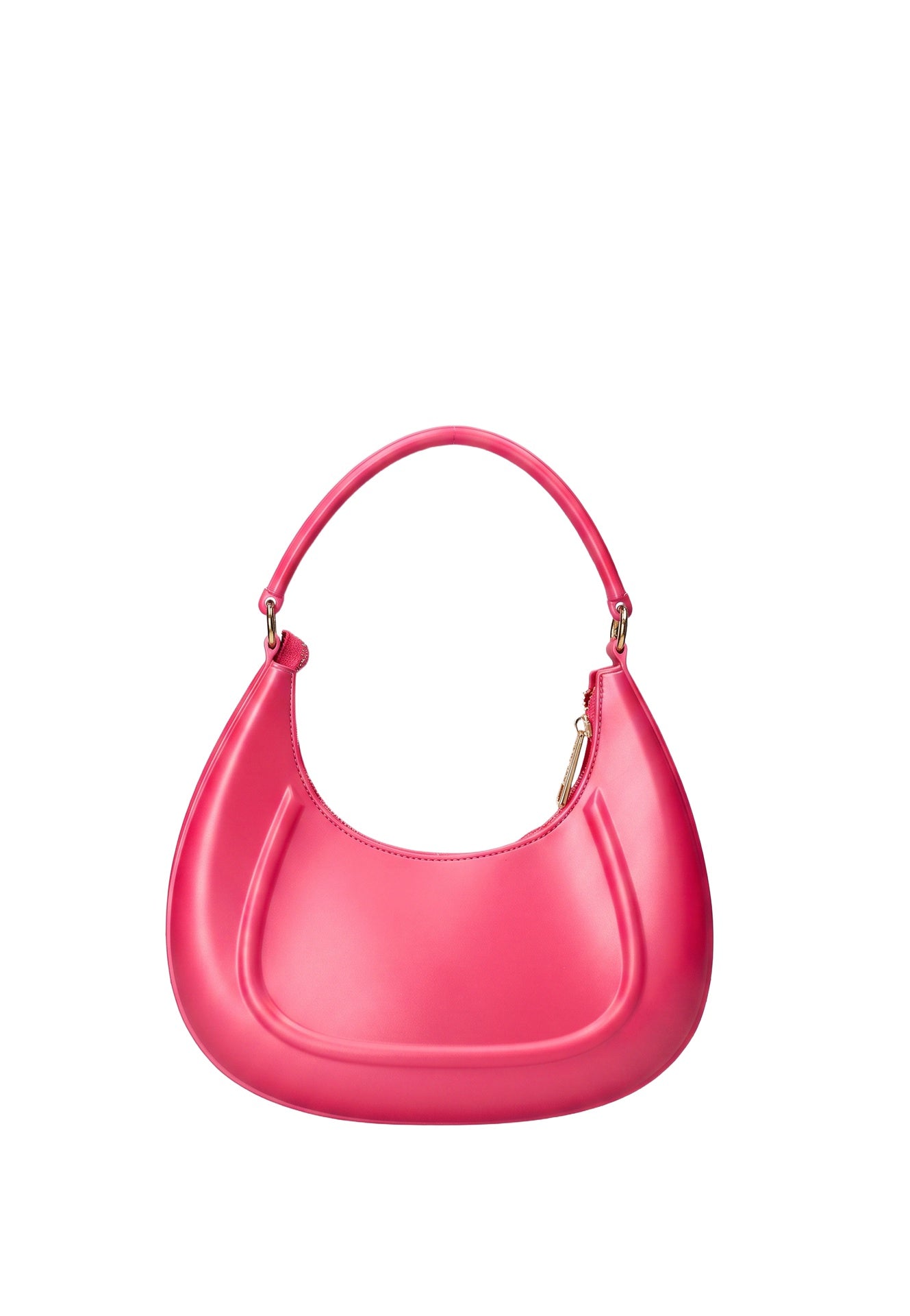 Flat Hero M Borsa a spalla Pink and Silver