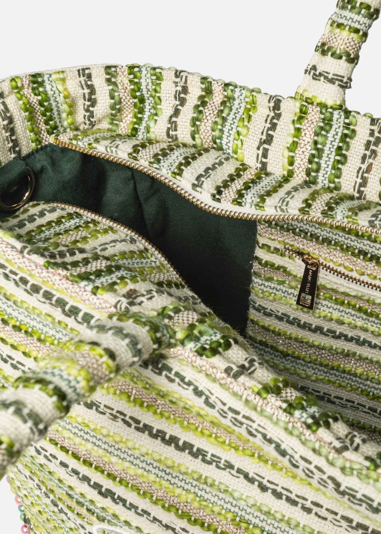 Buby L Indy 26 Borsa a mano Beige and Green