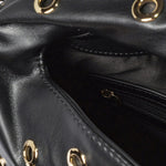 Elizabeth Studs Borsa a spalla Black and Gold