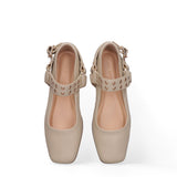 Scarpa con tacco GLC22 | Latte