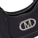 Flat Hero S Borsa a spalla Black and Silver