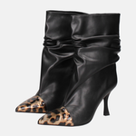 Stivaletto Black and Leopard