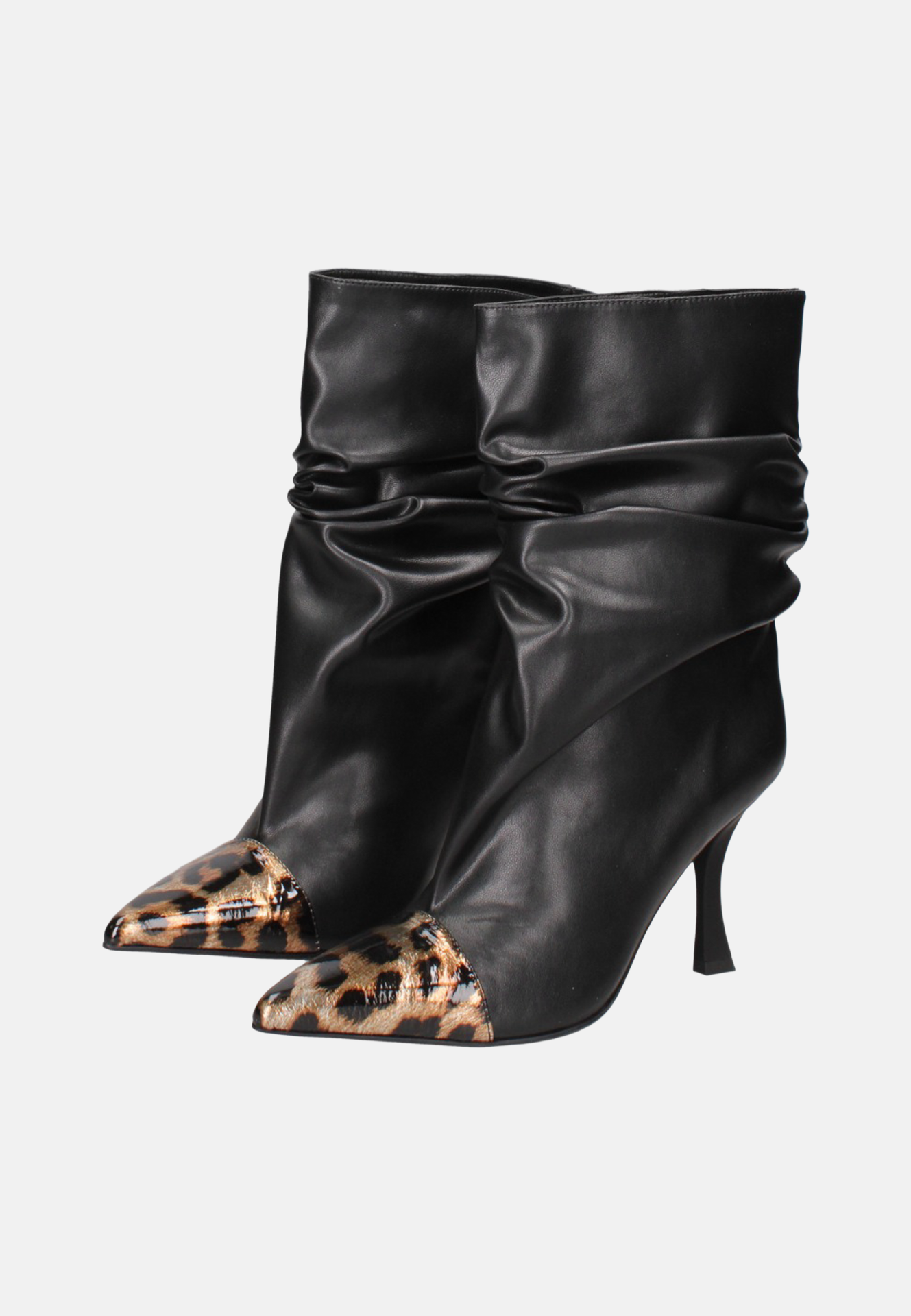 Stivaletto Black and Leopard