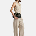 Daphne Studs Borsa a spalla Black and Gold