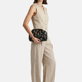 Daphne Studs Borsa a spalla Black and Gold