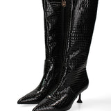 Stivale alto GLC14 | Nero lucido