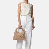 Elizabeth Studs Borsa a spalla Coffee