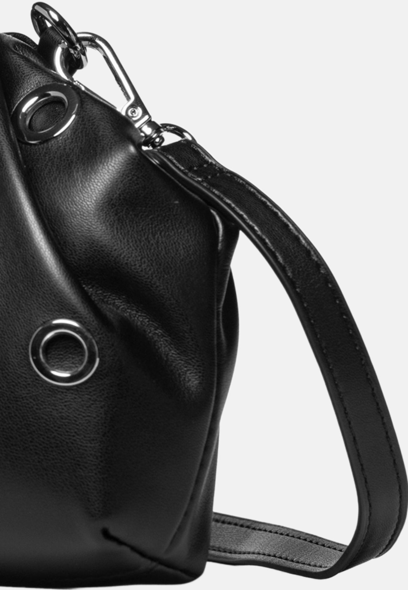 Daphne Studs Borsa a spalla Black and Silver