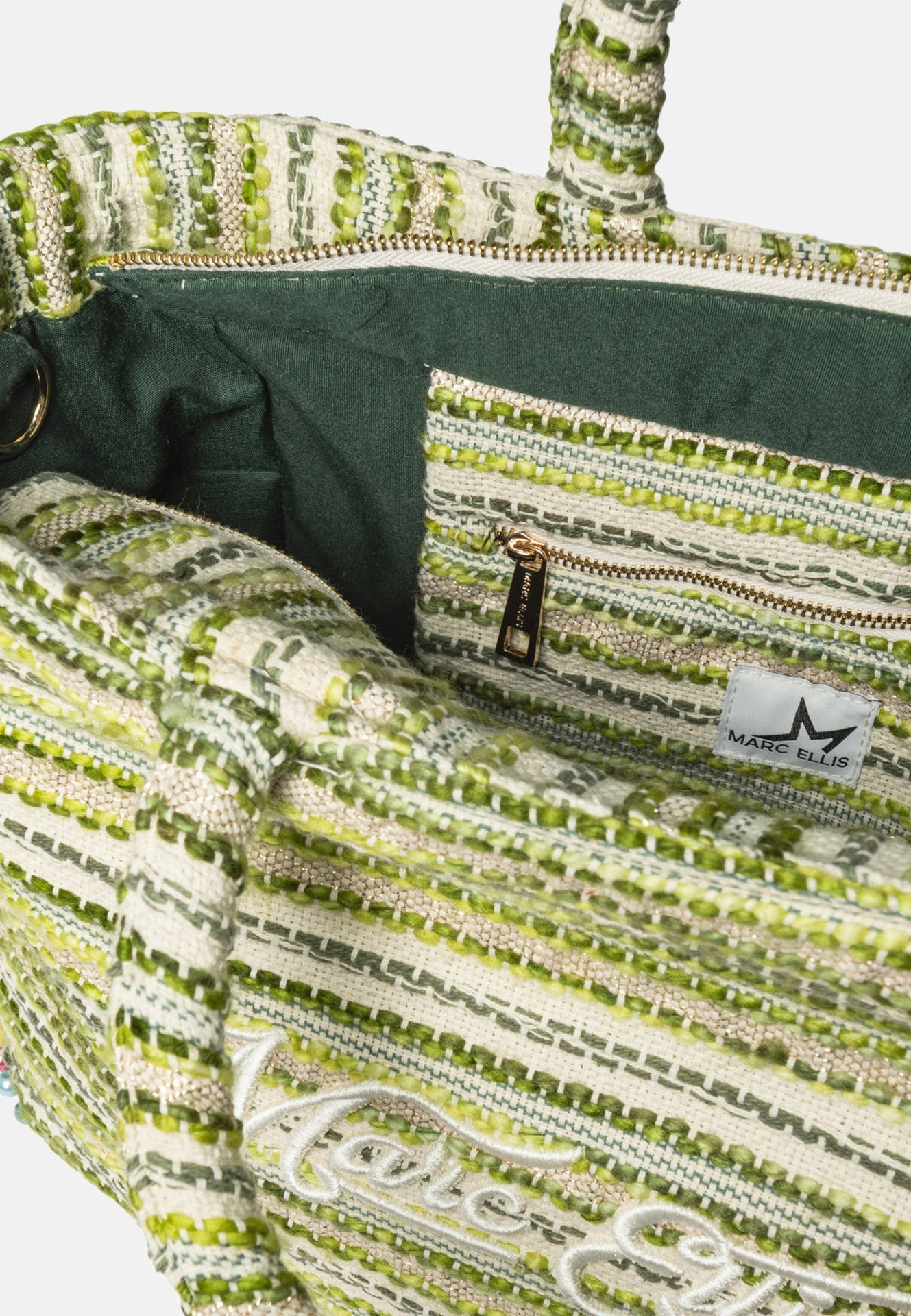 Buby M Indy 26 Borsa a mano Beige and Green