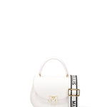 Flat Jelly 26 Borsa a mano Milky White and Light Gold