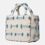 Buby S Indy 26 Borsa a mano Beige and Blue