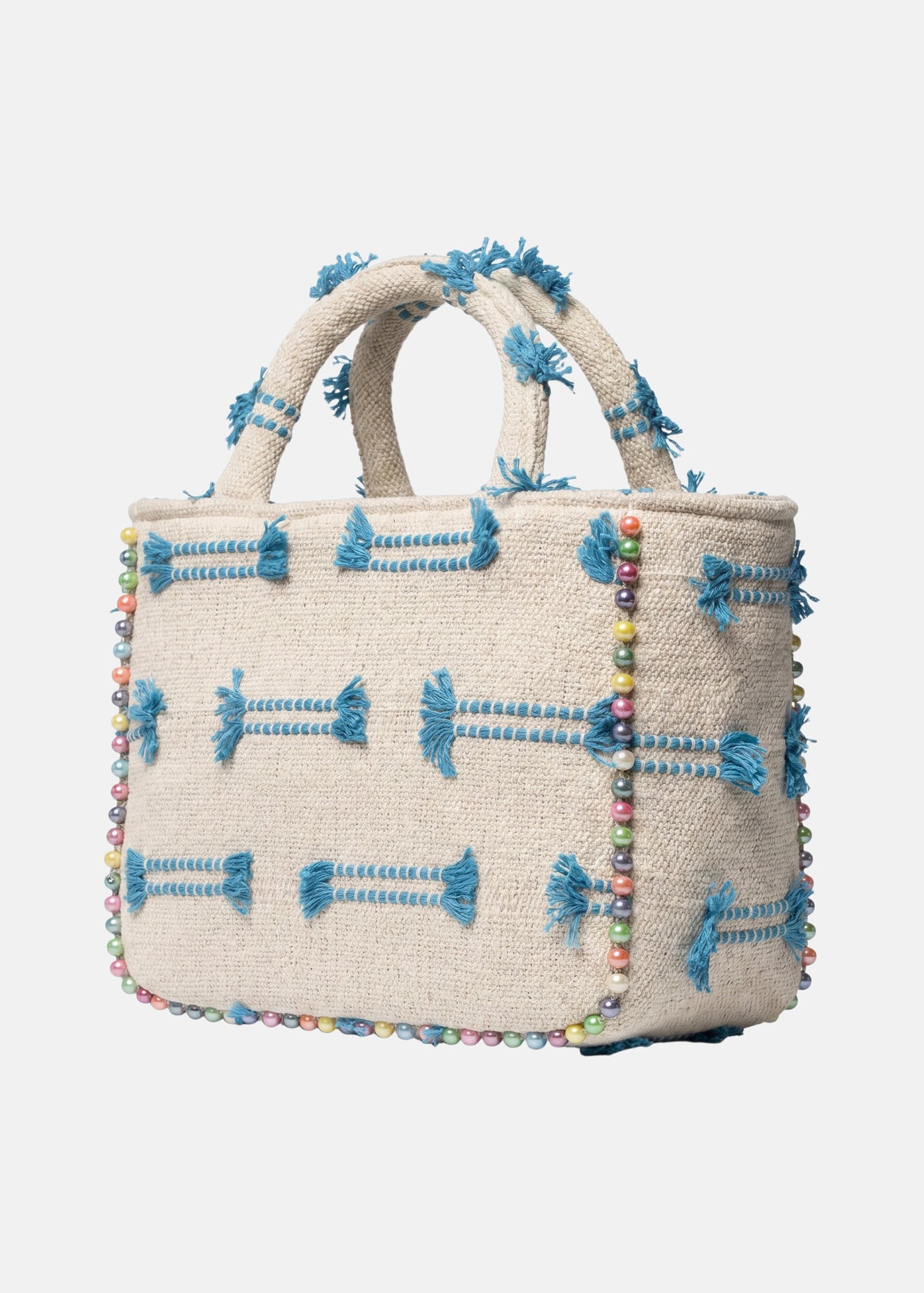 Buby S Indy 26 Borsa a mano Beige and Blue