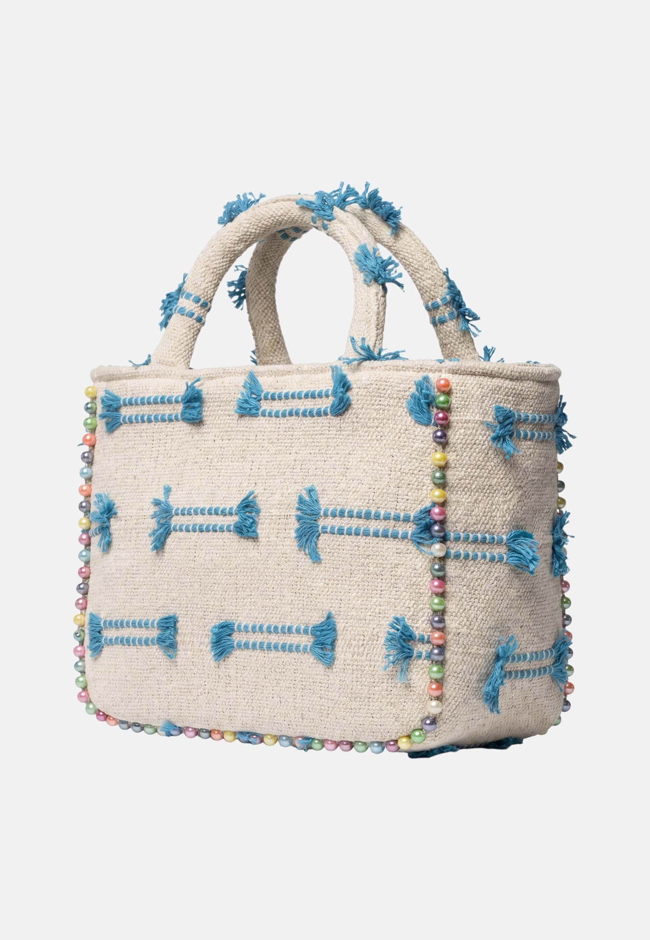 Buby S Indy 26 Borsa a mano Beige and Blue
