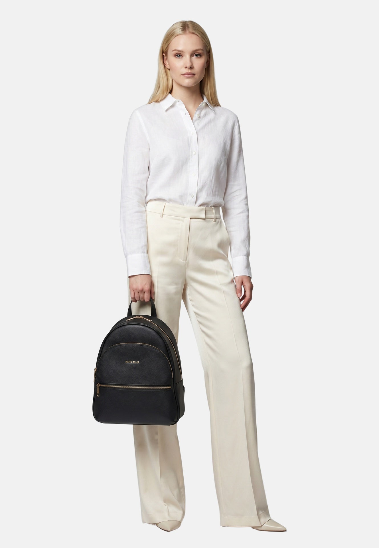 Morgan Mf Zaino Black and Gold