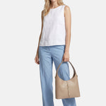 Nora Macro Lt Borsa a spalla Light Cognac