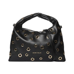 Elizabeth Studs Borsa a spalla Black and Gold