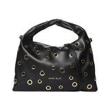 Elizabeth Studs Borsa a spalla Black and Gold