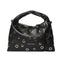 Elizabeth Studs Borsa a spalla Black and Gold