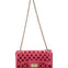 Flat Basket Borsa a mano Red and Light Gold