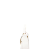 Flat Jelly 26 Borsa a mano Milky White and Light Gold