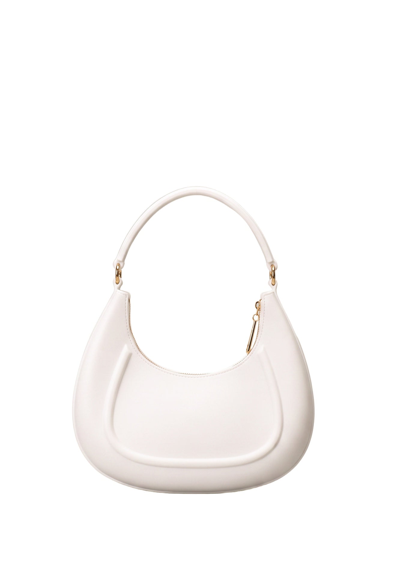 Flat Hero M Borsa a spalla Beige and Light Gold