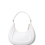 Flat Hero M Borsa a spalla Milky White and Light Gold