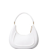 Flat Hero M Borsa a spalla Milky White and Light Gold