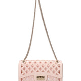 Flat Basket Borsa a mano Light Pink and Gold