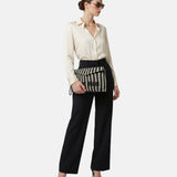 Buby Eivissa C. Borsa a mano Black and Beige