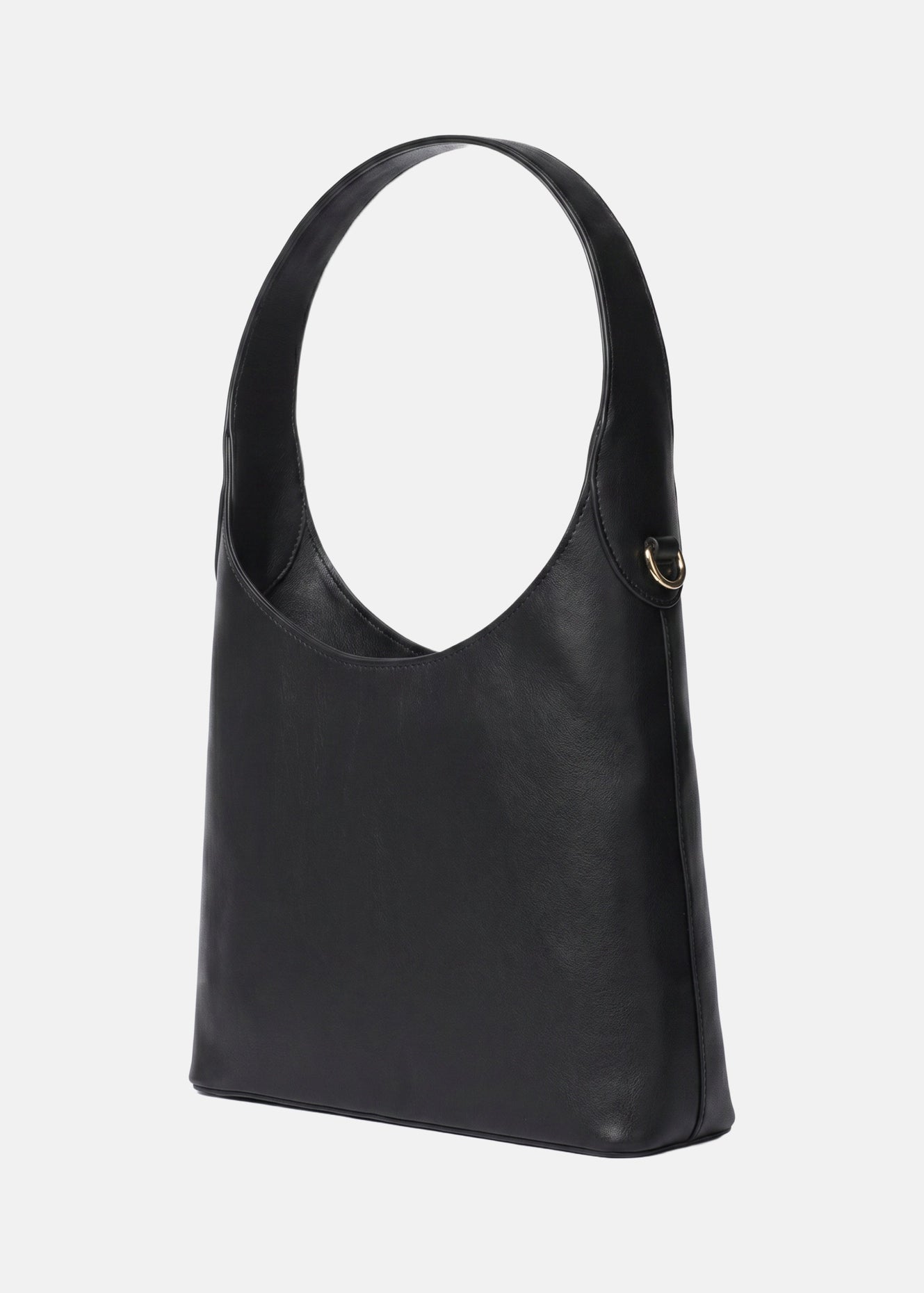 Nora Macro Lt Borsa a spalla Black and Gold