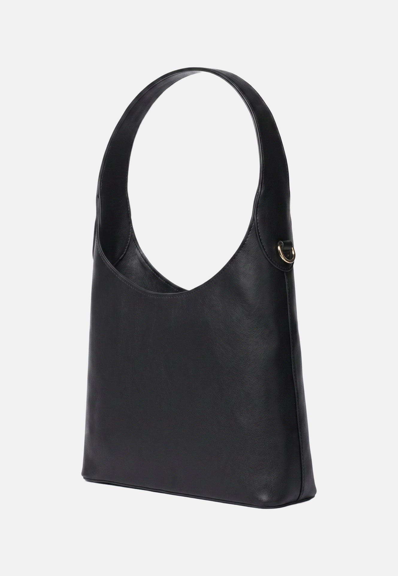 Nora Macro Lt Borsa a spalla Black and Gold