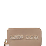 Flat Sponge Cm Borsa a mano Brown and Light Gold