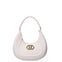 Flat Hero M Borsa a spalla Milky White and Light Gold